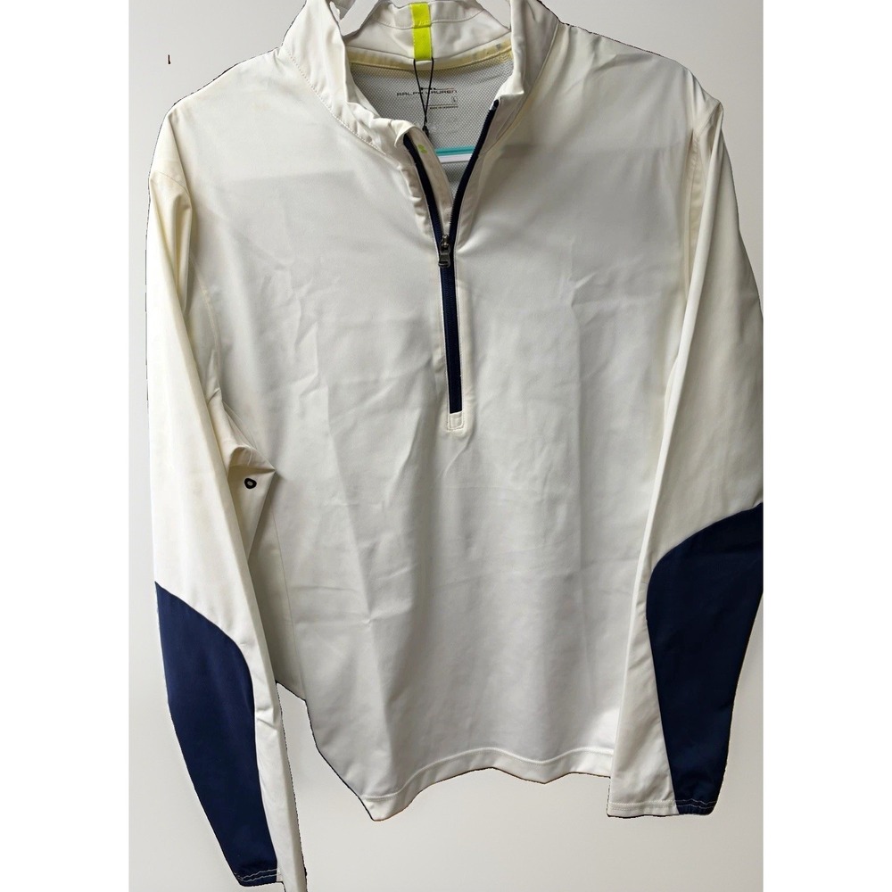RLX Ralph Lauren Men's Golf Windbreaker Softshell 1/2 Zip Colorblock L
